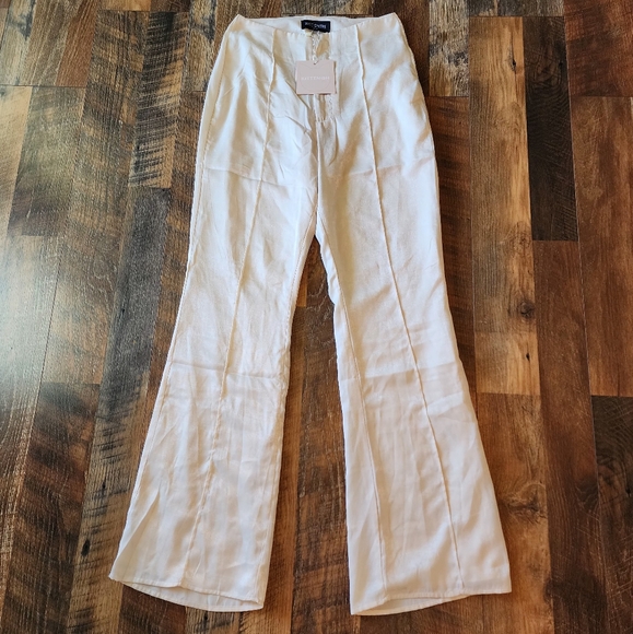 Kittenish Cream High-Waisted Trouser Pants. Size Small. NWT - Picture 3 of 12